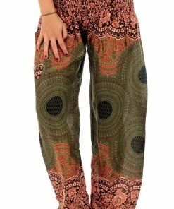 Napat Forest Sunburst Honey Hive Harem Pants