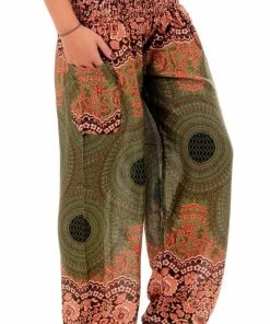 Napat Forest Sunburst Honey Hive Harem Pants