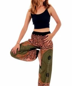Napat Forest Sunburst Honey Hive Harem Pants