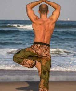 Napat Forest Sunburst Honey Hive Harem Pants