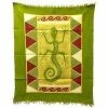 Tonga Textiles Gecko Batik In Green/Yellow/Red (GC)