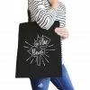 TSF Design Boho Bags Go To The Beach Black Canvas Bags