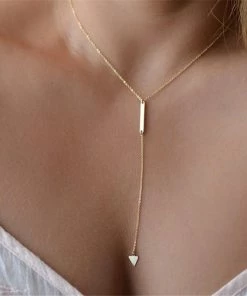 17KM Official Store Gold Boho Moon Layered Necklace