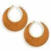17KM Official Store Gold & Brown Hollow Earrings Jewelry