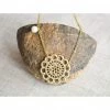 BellaJoo Jewelry Gold Lace Necklace