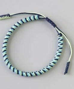 AMIU Handmade Store Red, Blue & Rainbow Tibetan Bracelet Stack