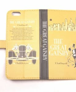 Chick Lit Designs Great Gatsby Phone Flip Case Wallet For IPhone And Samsung