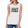 TSF Design Gym Hair Don't Care Work Out Muscle Tee Cute Workout Sleeveless Tank Boho Tops