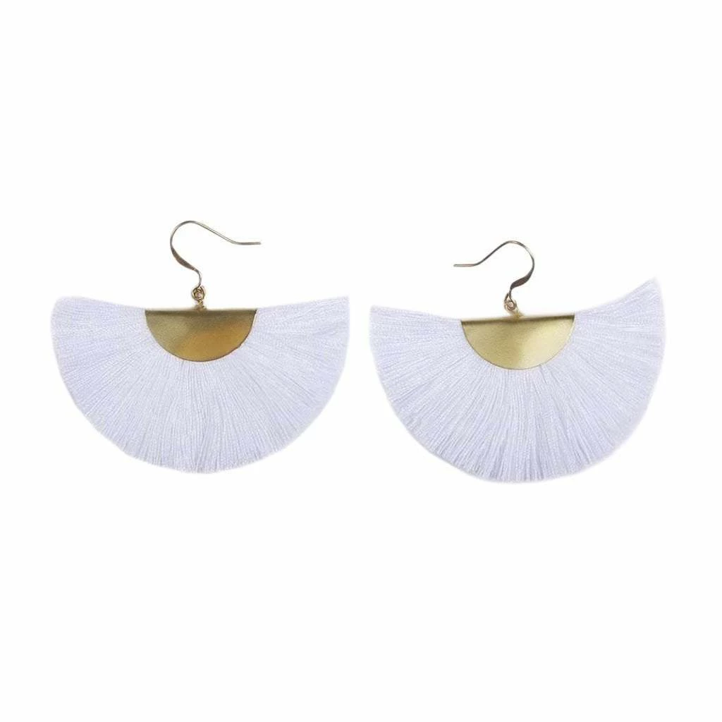 SLATE + SALT Jewelry Half Moon Fan Earrings 11 SLATE + SALT Jewelry Half Moon Fan Earrings