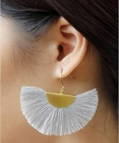 SLATE + SALT Jewelry Half Moon Fan Earrings