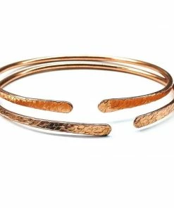Lexi Butler Designs Hammer Textured Bare Copper Bangle