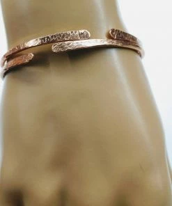 Lexi Butler Designs Hammer Textured Bare Copper Bangle