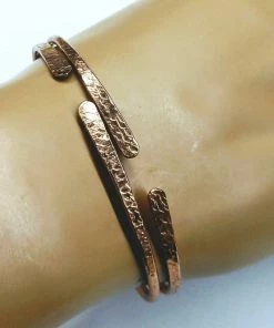 Lexi Butler Designs Hammer Textured Bare Copper Bangle
