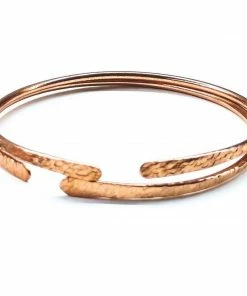 Lexi Butler Designs Hammer Textured Bare Copper Bangle