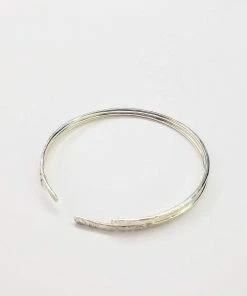 Lexi Butler Designs Hammered Silver Open Bangle Jewelry