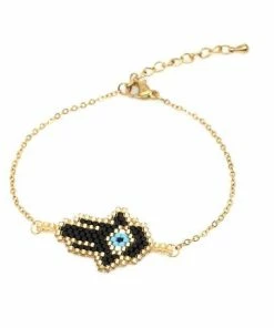 Bohemian World Store Hamsa Hand Bracelet