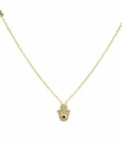 LATELITA LONDON Hamsa Hand Necklace Jewelry