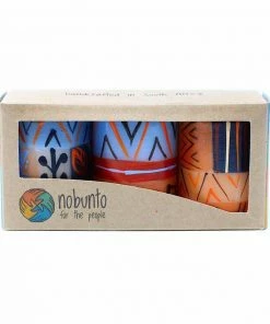 Nobunto Hand Painted Candles In Uzushi Design (box Of Three) (GC)