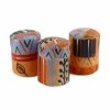 Nobunto Hand Painted Candles In Uzushi Design (box Of Three) (GC)