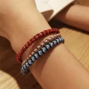 Minghong Wang's Store Handmade Knots Rope Buddha Lucky Charm Tibetan Bracelet Jewelry