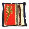 Tonga Textiles Handmade Red Lizard Batik Cushion Cover (GC) Home 2 Tonga Textiles Handmade Red Lizard Batik Cushion Cover (GC) Home