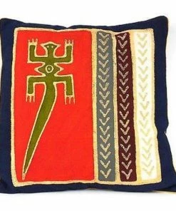 Tonga Textiles Handmade Red Lizard Batik Cushion Cover (GC) Home