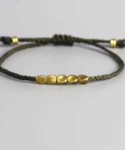 AMIU Handmade Store Jewelry Handwoven Buddhist Bracelets With Beads