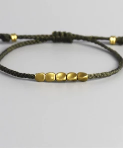 AMIU Handmade Store Jewelry Handwoven Buddhist Bracelets With Beads
