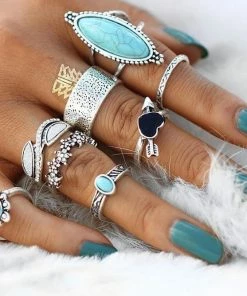One Tribe Apparel Ibiza Gypsy Antique Ring Set