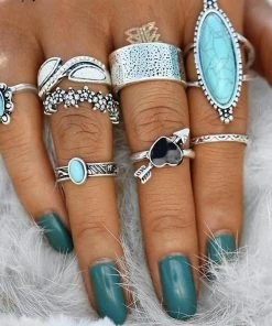 One Tribe Apparel Ibiza Gypsy Antique Ring Set