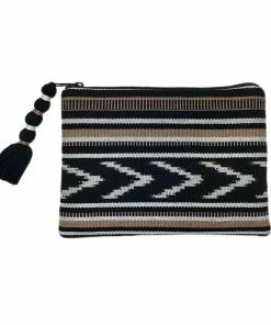 SLATE + SALT Ikat Backstrap Clutch Boho Bags