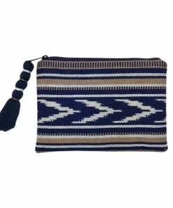 SLATE + SALT Ikat Backstrap Clutch Boho Bags