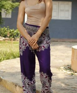 Napat Indigo Purple Spirit Mandala Harem Pants 14 Napat Indigo Purple Spirit Mandala Harem Pants