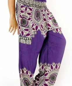 Napat Indigo Purple Spirit Mandala Harem Pants