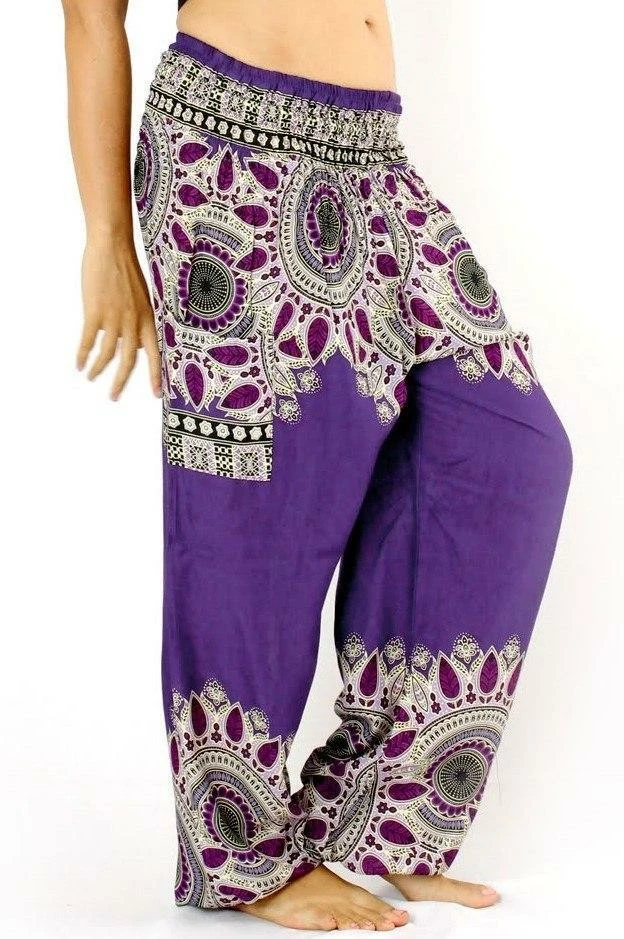 Napat Indigo Purple Spirit Mandala Harem Pants 3 Napat Indigo Purple Spirit Mandala Harem Pants
