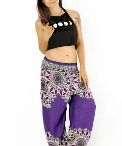 Napat Indigo Purple Spirit Mandala Harem Pants 15 Napat Indigo Purple Spirit Mandala Harem Pants