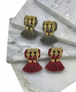 SLATE + SALT Jhumka Earrings