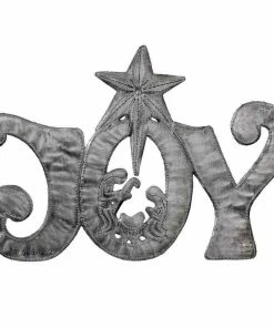 Croix Des Bouquets (H) Home JOY Metal Art With Nativity Scene (11" X 8") (GC)