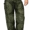 Napat Jungle Green Honey Hive Harem Pants