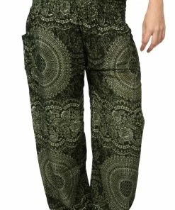 Napat Jungle Green Honey Hive Harem Pants
