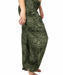 Napat Jungle Green Honey Hive Harem Pants