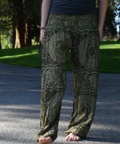 Napat Jungle Green Honey Hive Harem Pants