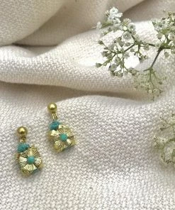 SLATE + SALT Jewelry Keya Flower Earrings