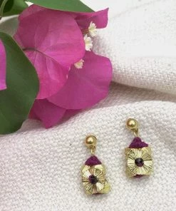 SLATE + SALT Jewelry Keya Flower Earrings