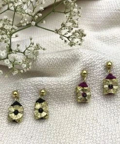 SLATE + SALT Jewelry Keya Flower Earrings