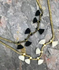 SLATE + SALT Krisha Tassel Necklace Jewelry