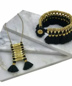 SLATE + SALT Kyra Tassel Bracelet