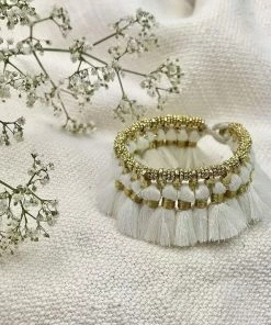 SLATE + SALT Kyra Tassel Bracelet