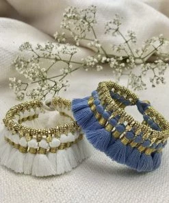 SLATE + SALT Kyra Tassel Bracelet