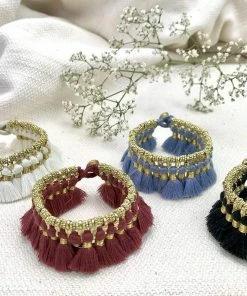 SLATE + SALT Kyra Tassel Bracelet